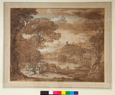 Paisagem com a Ninfa Egeria Luto sobre Numa de Claude Lorrain
