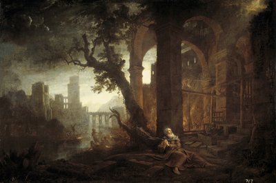 Paisagem com a tentação de Santo Antônio de Claude Lorrain