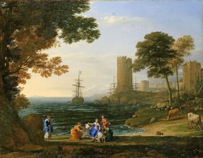Paisagem com o rapto de Europa por Júpiter de Claude Lorrain