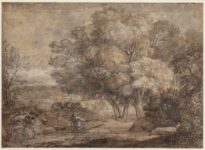 Paisagem com Narciso e Eco de Claude Lorrain