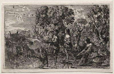 A travessia do vau, 1634. de Claude Lorrain