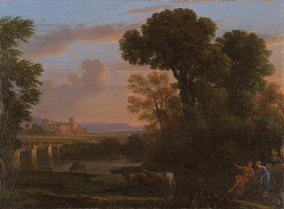 Paisagem pastoral, 1648 de Claude Lorrain