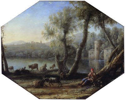 Paisagem pastoral de Claude Lorrain