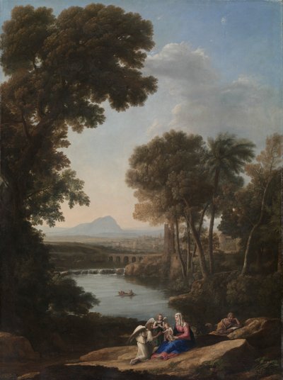 Descanse na fuga para o Egito de Claude Lorrain