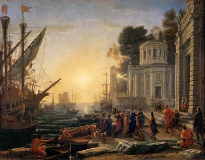 O desembarque de Cleópatra em Tarso de Claude Lorrain
