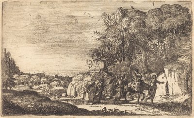 A fuga para o Egito (La fuite en Egypte) de Claude Lorrain
