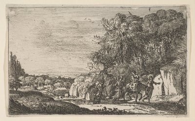 A fuga para o Egito, ca. 1630-31. de Claude Lorrain