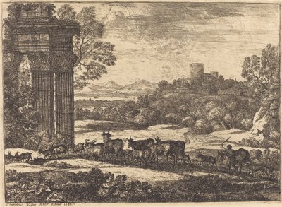 O Rebanho Retornando em Tempo Tempestuoso de Claude Lorrain