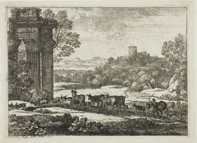 O Rebanho Retornando em Tempo Tempestuoso de Claude Lorrain