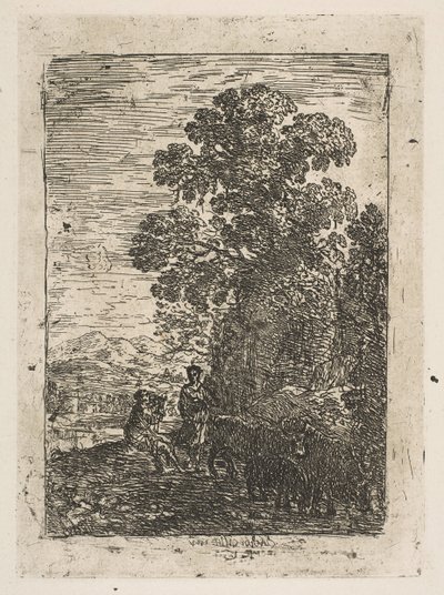 O pastor e a pastora, ca. 1630 de Claude Lorrain