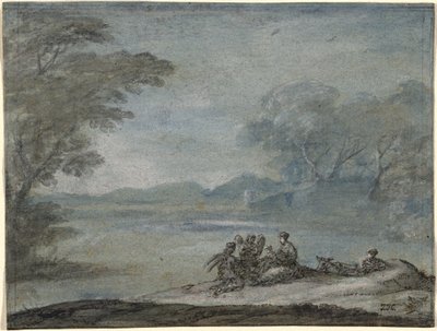 O descanso na fuga para o Egito de Claude Lorrain
