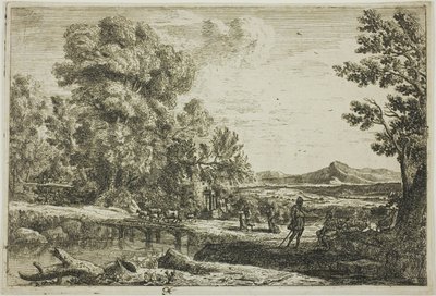 A Ponte de Madeira (Rebecca e Eliezer) de Claude Lorrain