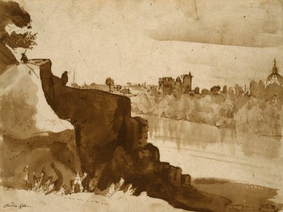 Vista do Tibre em Roma de Claude Lorrain