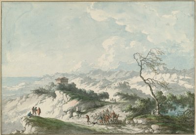 Segunda vista da zona rural de Agrigento de Claude Louis Chatelet