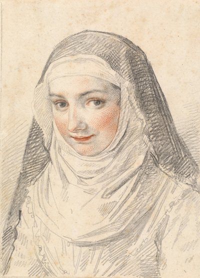 Uma jovem freira de Claude Mellan