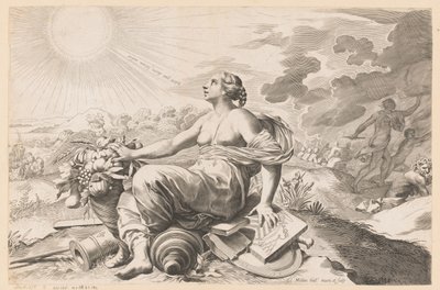 Alegoria da paz de Claude Mellan