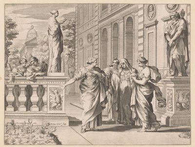 Alegoria em homenagem ao Collegio Romano de Claude Mellan