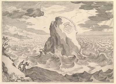 Alegoria contra a heresia pelagiana Alegoria contra a heresia pelagiana e brasão de armas da .... de Claude Mellan