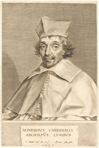 Alphonse du Plessis Richelieu, Cardeal de Lyon de Claude Mellan