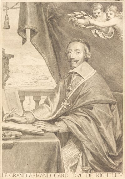 Armand Jean du Plessis, Cardeal Richelieu de Claude Mellan