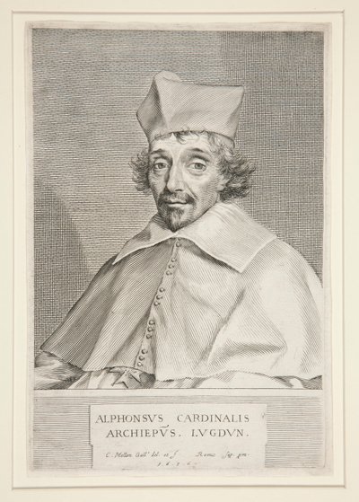 Cardeal Alphonse de Plessis de Richelieu (irmão do famoso Cardeal) de Claude Mellan