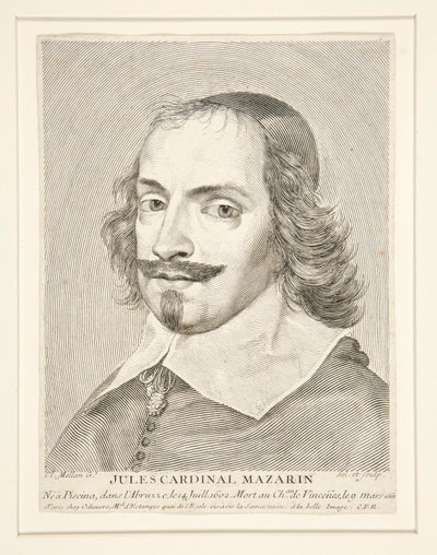 Cardeal Jules Mazarin (1602-1661) de Claude Mellan