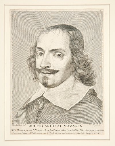 Cardeal Jules Mazarin (1602-1661) de Claude Mellan