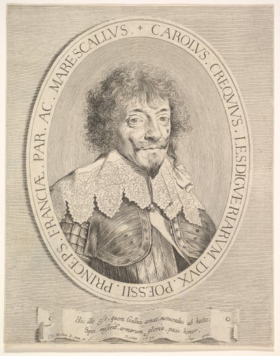 Carlos I de Créquy, duque de Lesdiguières, 1633. de Claude Mellan