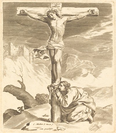 Cristo na Cruz de Claude Mellan
