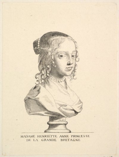 Henriette-Anne da Inglaterra, Duquesa de Orleans. de Claude Mellan
