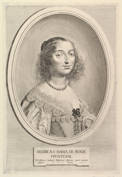 Henriette-Marie de Buade-Frontenac, 1641. de Claude Mellan