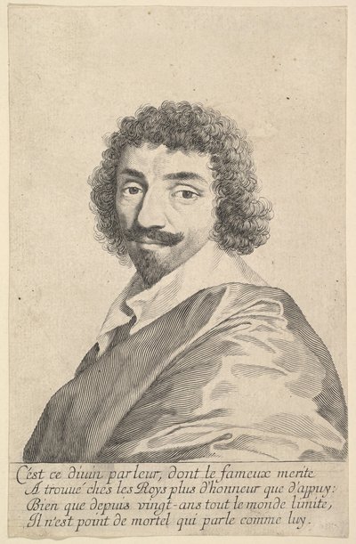Jean-Louis Guez de Balzac, ca. 1635-37. de Claude Mellan