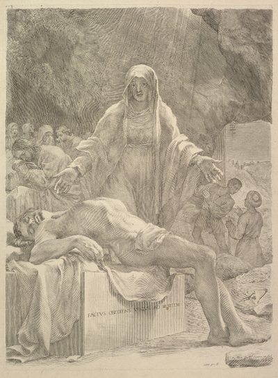 Lamentação, 1683. de Claude Mellan