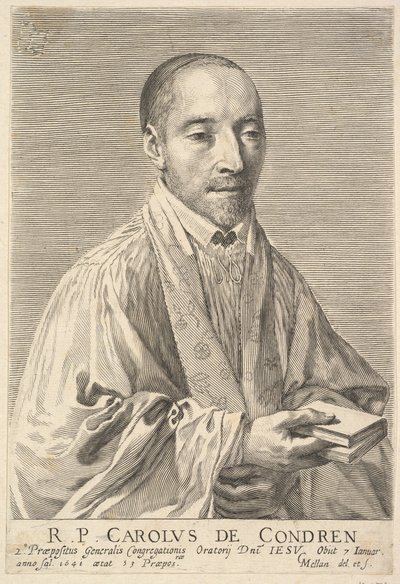 Padre Charles de Condren. de Claude Mellan