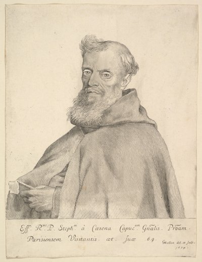 Padre Estevão de Cesena, 1674. de Claude Mellan