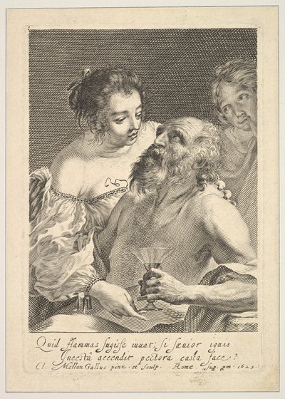 Ló e Suas Filhas, 1629. de Claude Mellan