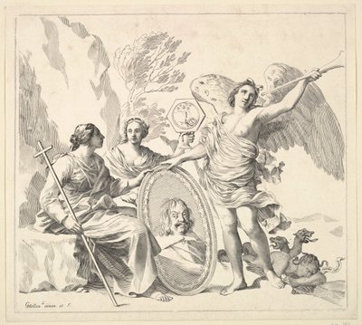Louis-Emanuel de Valois, Conde de Alaïs e Duque de Angoulême, século XVII. de Claude Mellan
