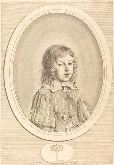 Luís XIV quando menino de Claude Mellan