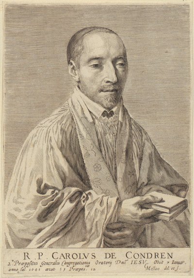 Retrato de Charles de Condren de Claude Mellan
