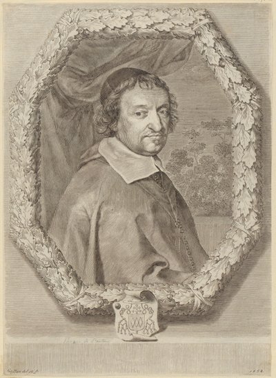 Retrato de Victor Le Bouthillier de Claude Mellan