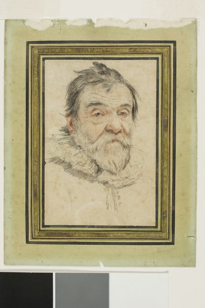 Retrato de um velho barbudo de Claude Mellan