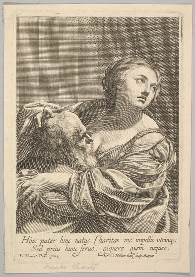 Caridade romana Caridade romana. de Claude Mellan