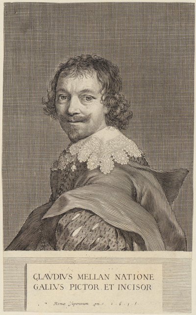 Autorretrato de Claude Mellan de Claude Mellan