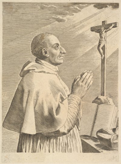 São Carlos Borromeu. de Claude Mellan