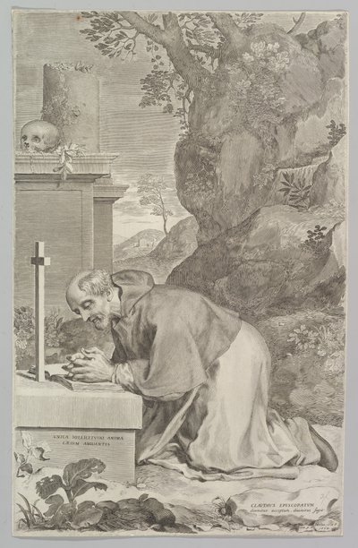 São Claude, 1664. de Claude Mellan