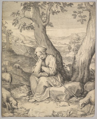 Santa Genoveva de Claude Mellan