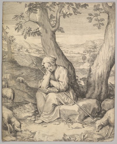 St. Genevieve. de Claude Mellan