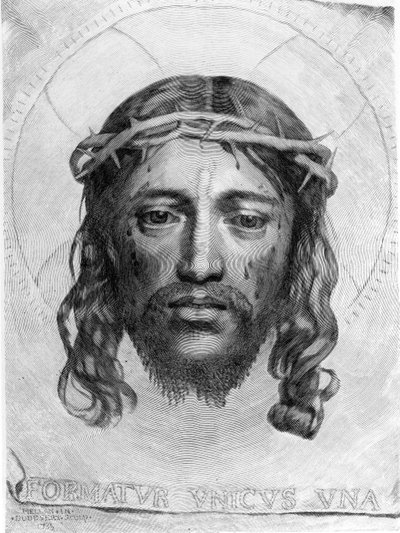 A cabeça de Cristo, 1735 de Claude Mellan