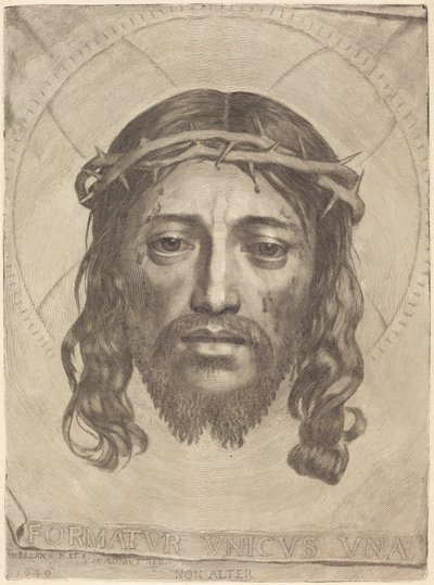 O sudário de Santa Verónica de Claude Mellan