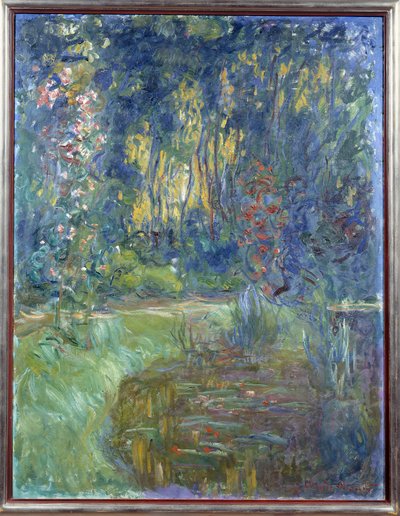 Um canto do lago do Giverny. Pintura de Claude Monet (1840-1926) de Claude Monet